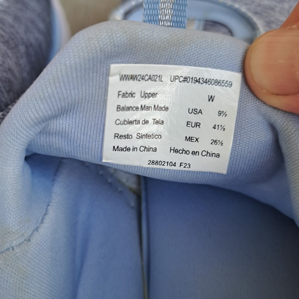 Athletic Works Women's Blue Odor Control Slip-On Shoes, Size 9.5 W - Picture 6 of 7
